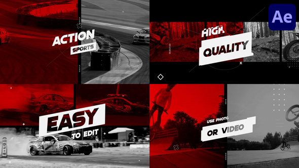 Action Sports for After Effects Openers template preview