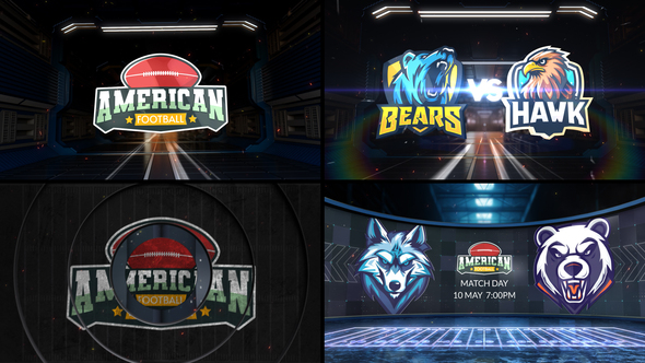American Football VS 2 Logo Stings template preview