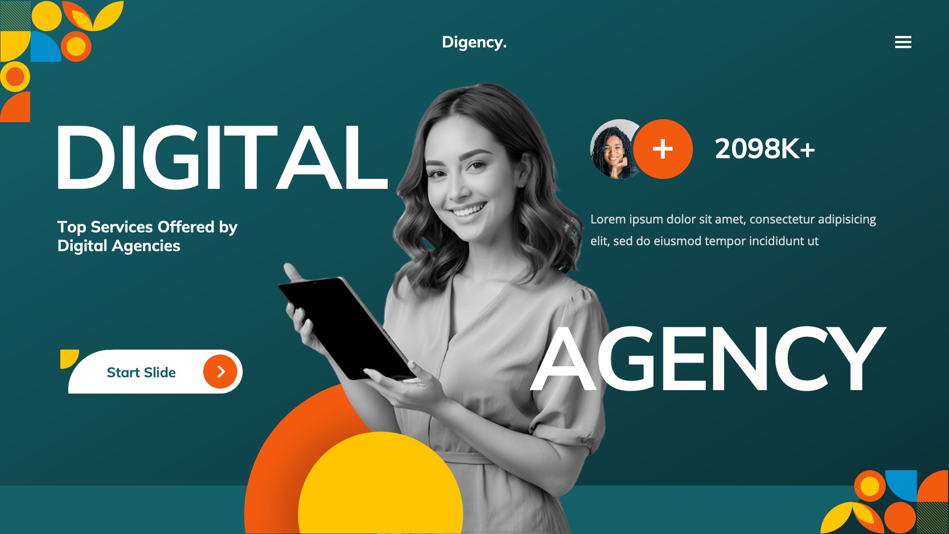 Digital Agency Google Slide Template, Presentation Templates | GraphicRiver