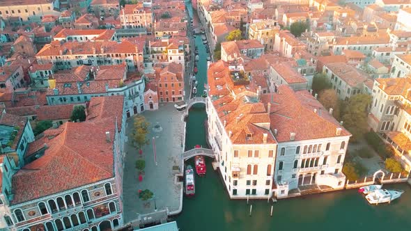 Basilica di Santa Maria Della Salute, Grand Canal, and lagoon. Venice skyline