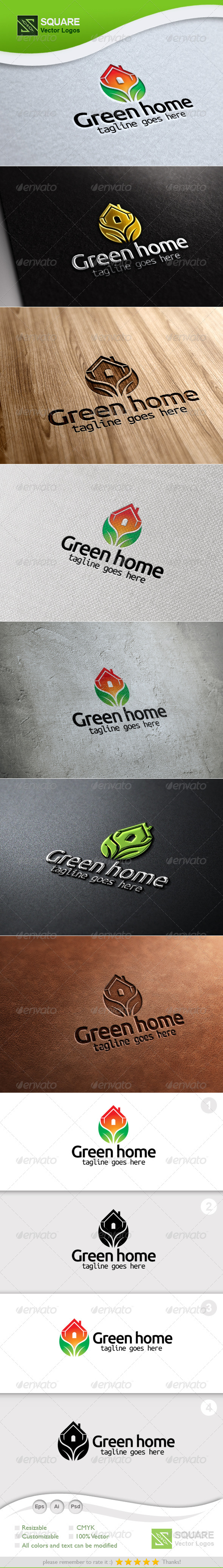 Eco, House Vector Logo Template - Nature Logo Templates