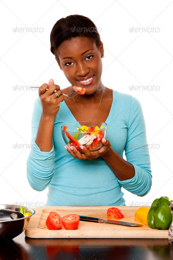 Health Conscious young woman - Stock Photo - Images