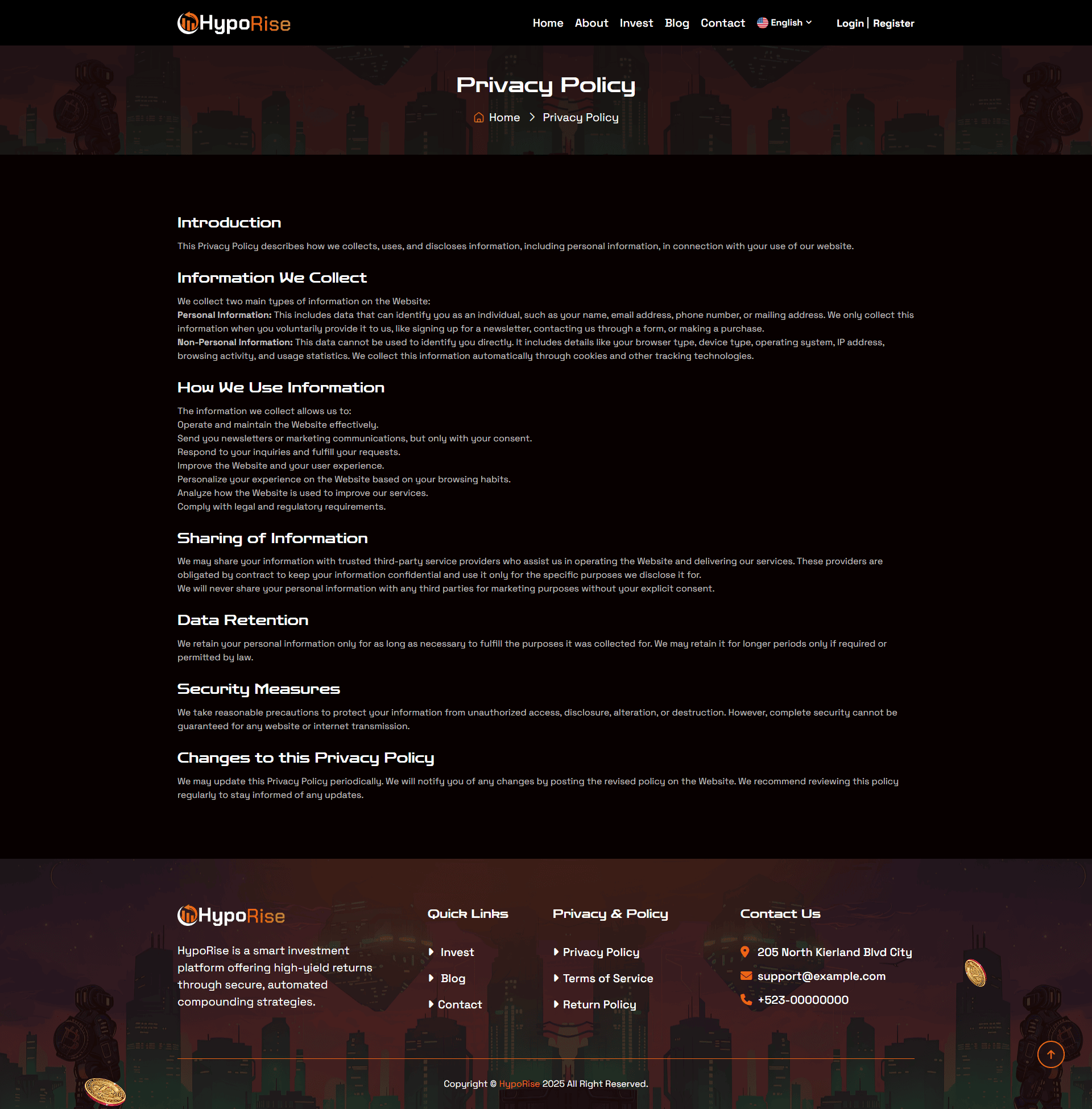HypoRise - Compound Based HYIP Investment Platform by ViserLab | CodeCanyon