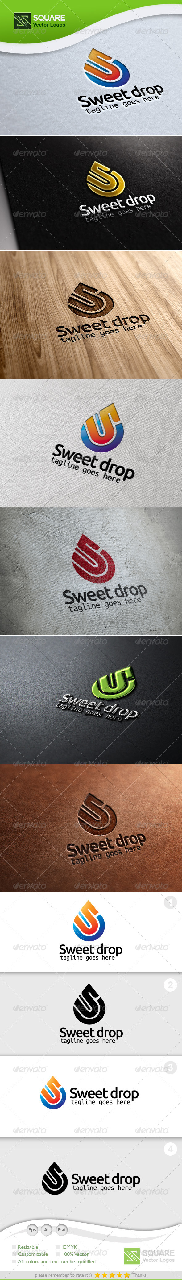 S, Drop Vector Logo Template - Letters Logo Templates
