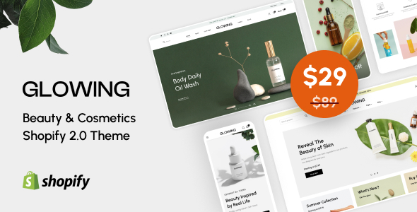Glowing – Beauty & Cosmetics Shopify 2.0 Theme