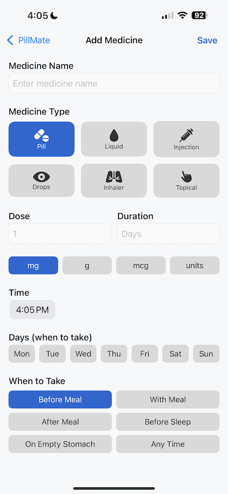 iOS 17 Swift Medicine Tracker App | Pill Reminder with Subscriptions ...