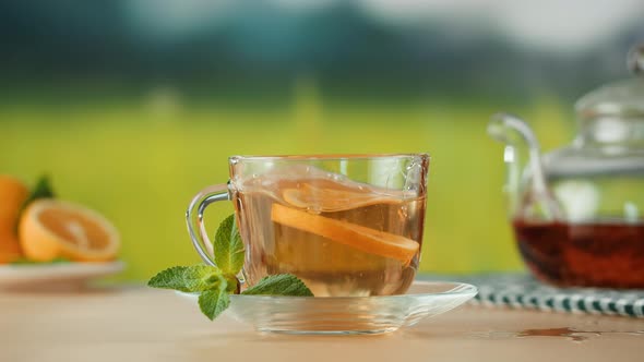 Citrus Tea in Cup Closeup alt