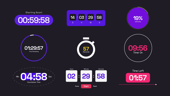 Time Countdown, After Effects Project Files | VideoHive