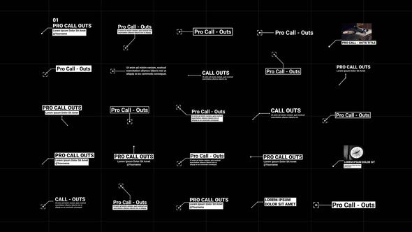 Call - Outs | AE Titles template preview