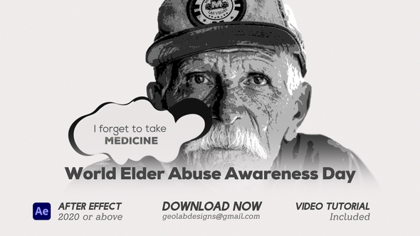 World Elder Abuse Awareness Day l Elder International Awareness Day Openers template preview