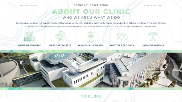 Medical Minimal Displays Video Displays template preview