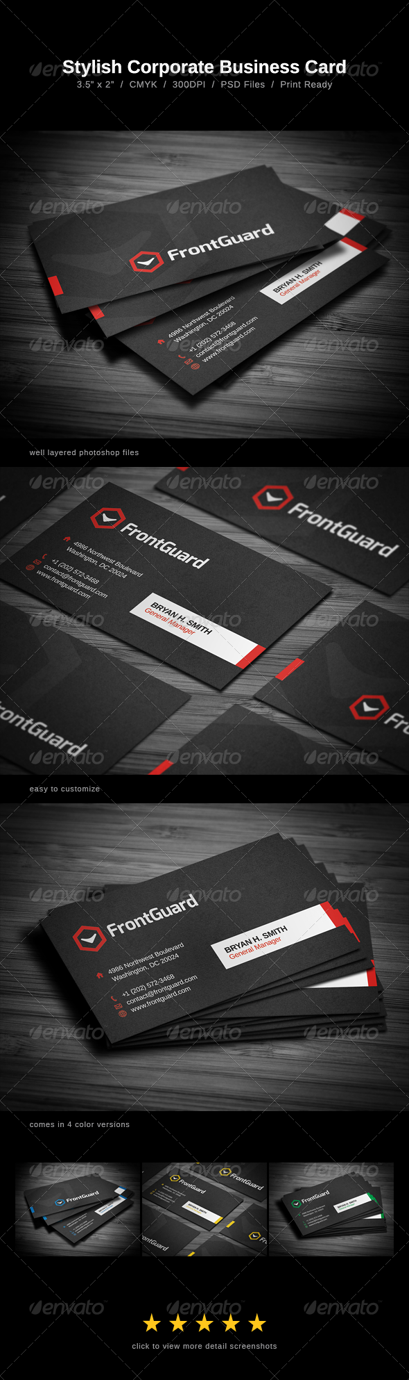 Stylish Business Card - Print Templates