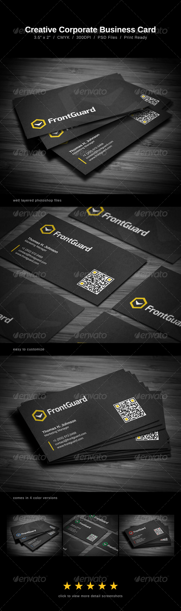 Creative Corporate Business Card - Corporate Business Cards