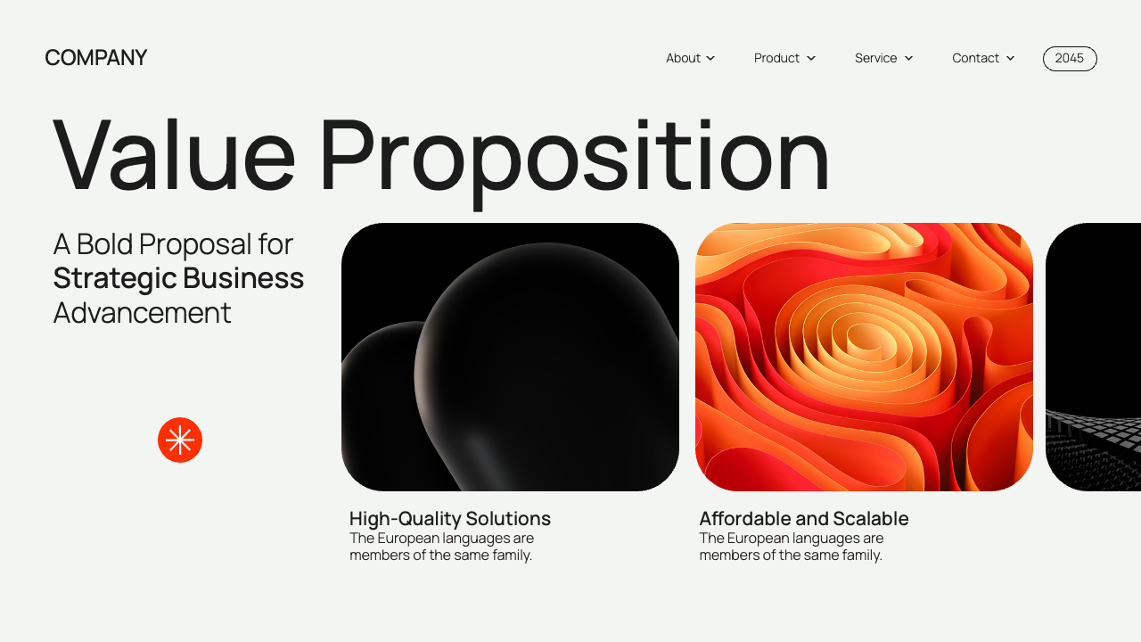 Black White Orange Modern Business Proposal Presentation, Presentation ...