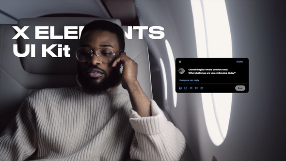X UI Kit Elements template preview