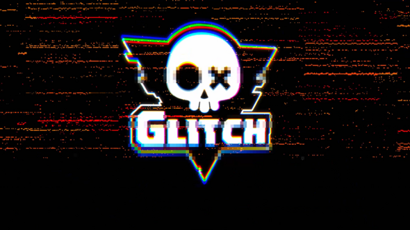 Dynamic Glitch Logo Reveal Logo Stings template preview
