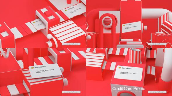 Credit Card Mockup Product Promo template preview