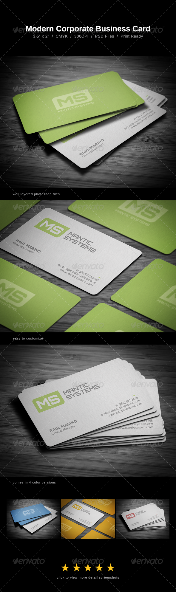 Modern Business Card - Corporate Business Cards