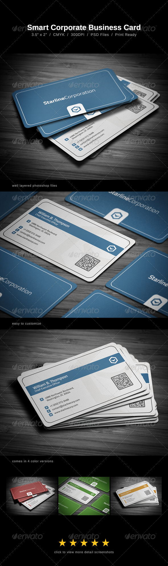 Smart Corporate Business Card - Corporate Business Cards