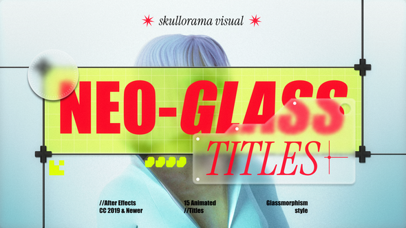 Neo-Glass Titles Titles template preview