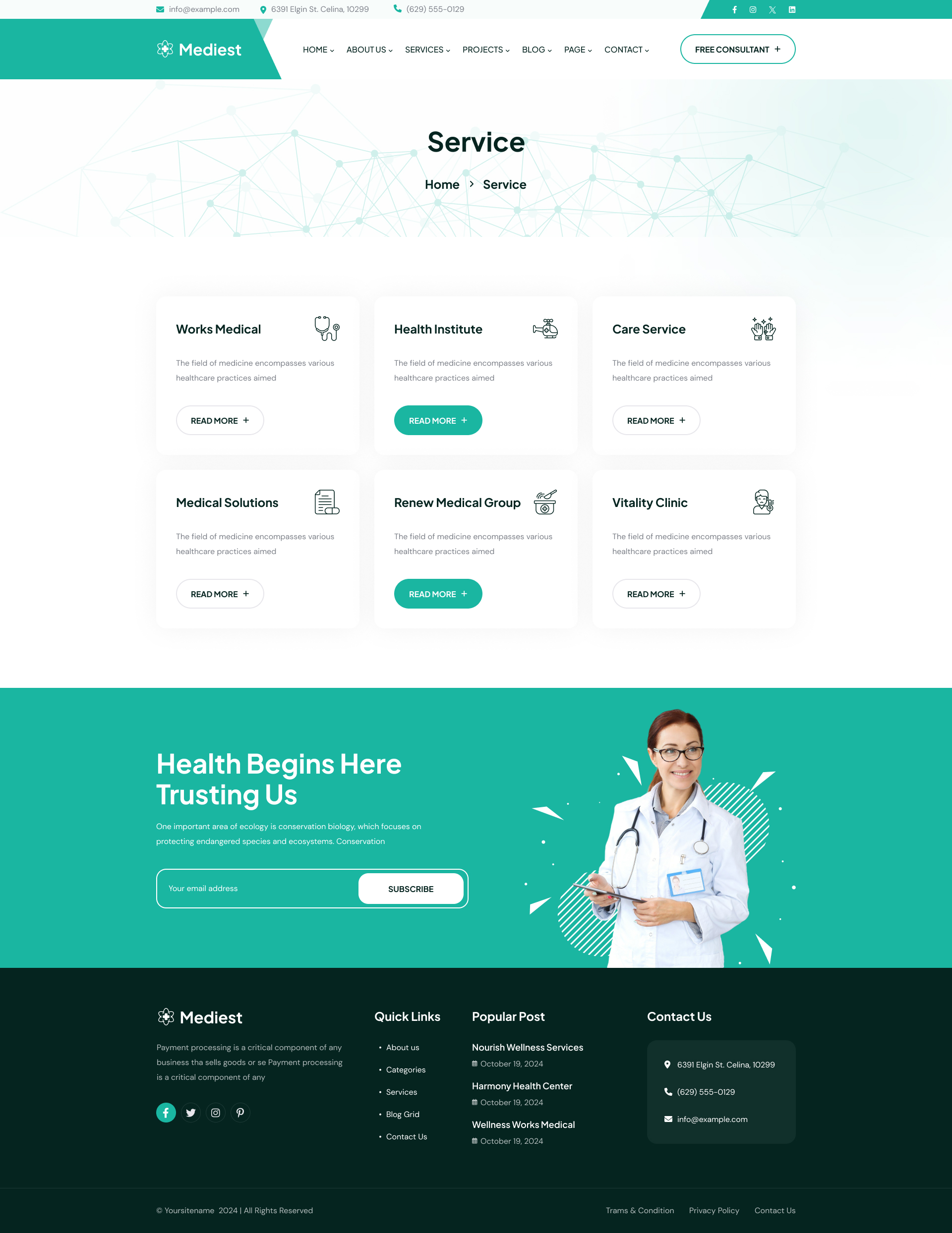 Mediest - Health & Medical Figma Template by ThemeFlowx | ThemeForest