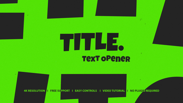 Text Intro Titles template preview