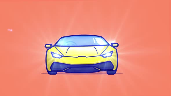 Sport car animation