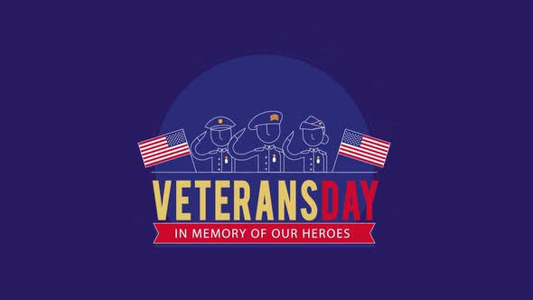 Veterans day animation