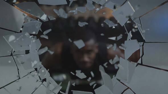 Shattered Glass Transitions Elements template preview