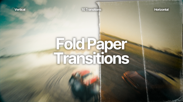 Fold Paper Transitions Elements template preview