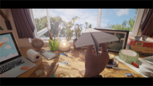 Paper Plane Logo Reveal Logo Stings template preview