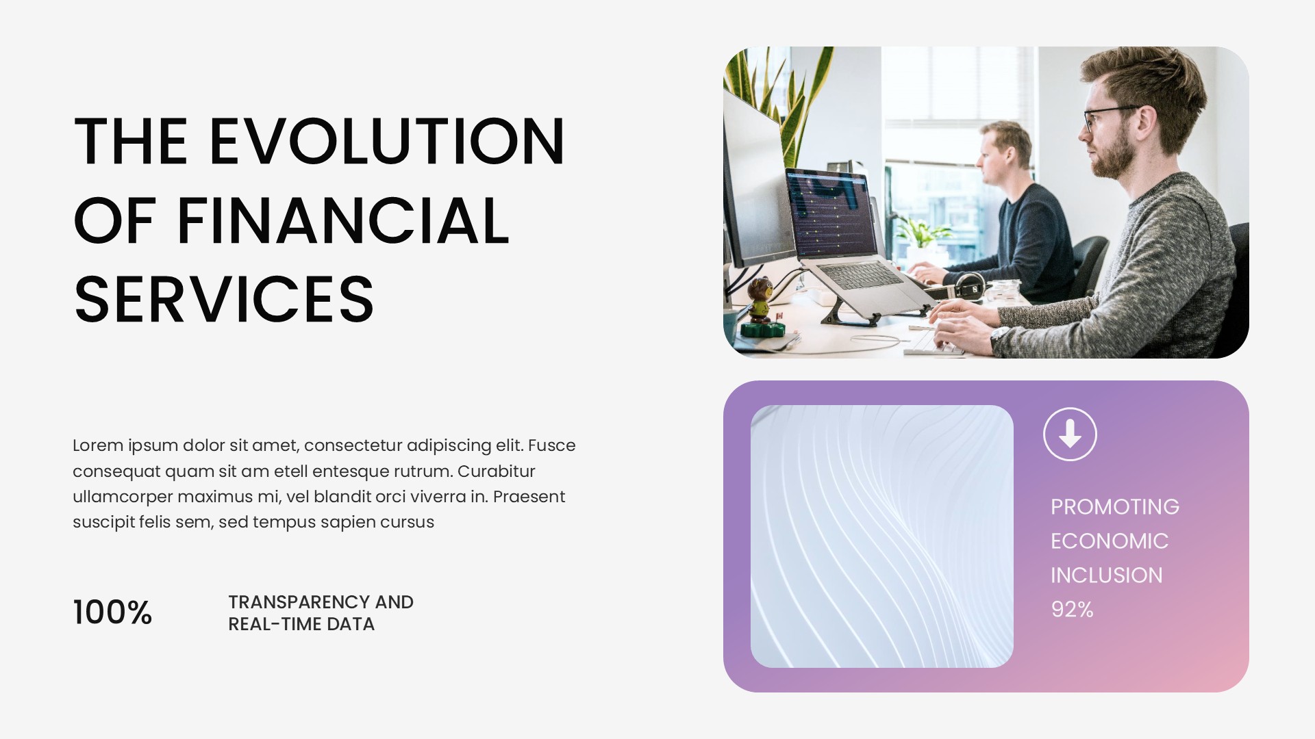 Financial Technology Business Presentation, Presentation Templates