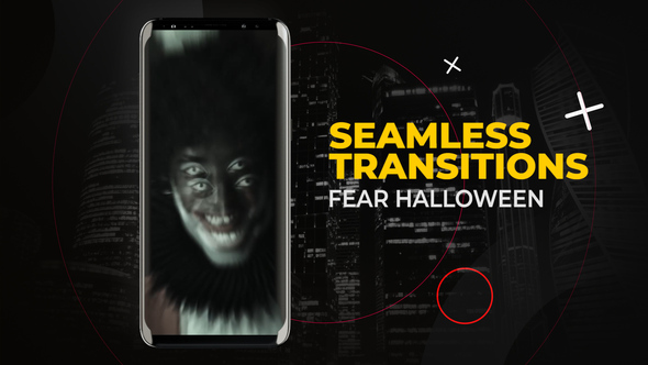 Vertical Fear Halloween Transitions | After Effects Elements template preview