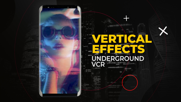 Vertical Underground VCR FX | After Effects Elements template preview