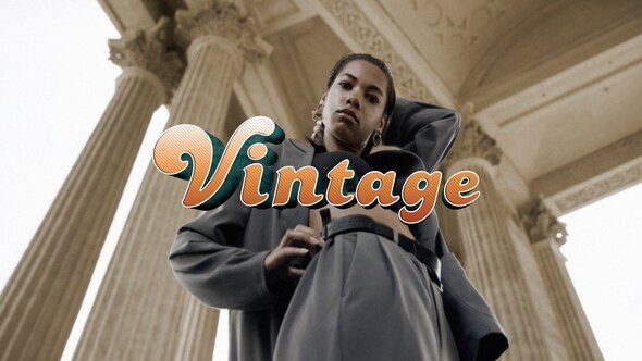 Retro Type Titles Titles template preview