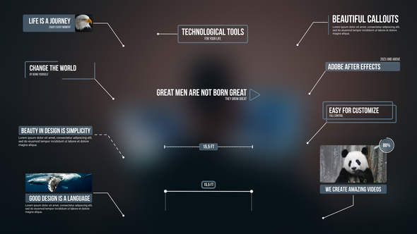 Call Outs Infographics template preview