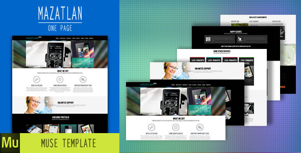 Mazatlan - One Page Muse Template