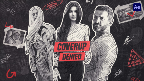 Crime Dark Story Intro Logo Stings template preview