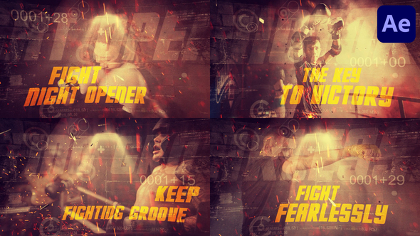 Fight Night for After Effects Openers template preview
