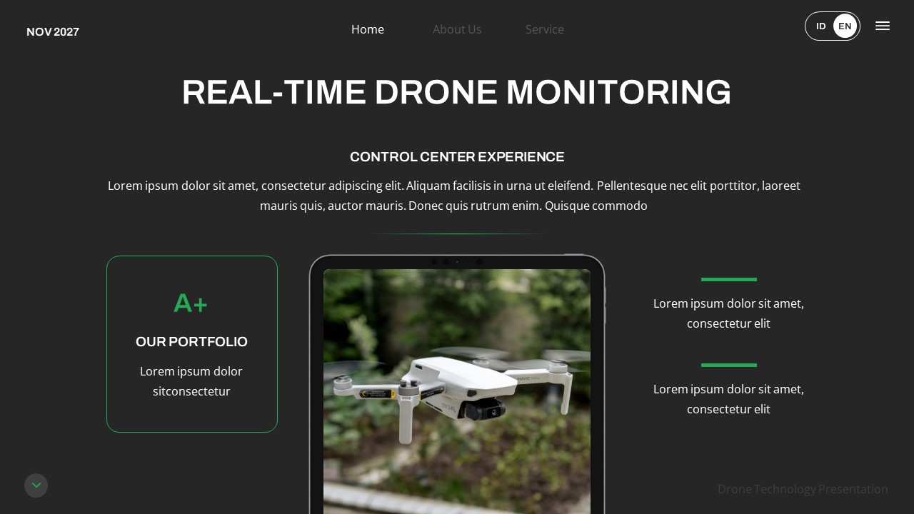Drone Technology Powerpoint Template, Presentation Templates | GraphicRiver