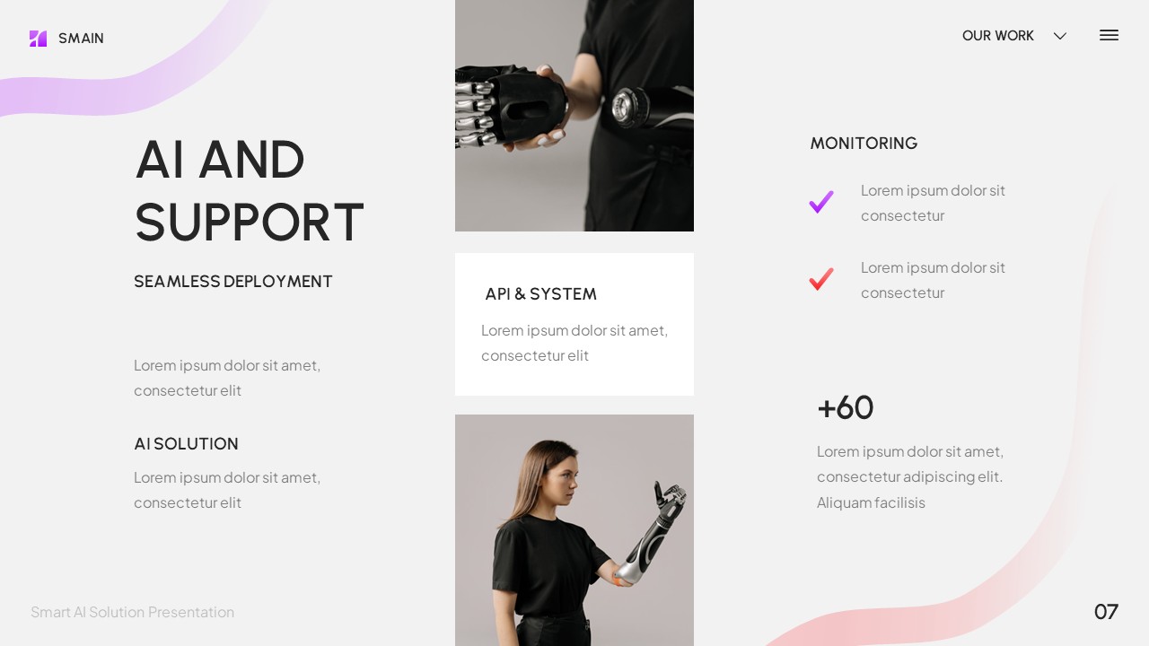 Smart AI Solution Powerpoint Template, Presentation Templates ...