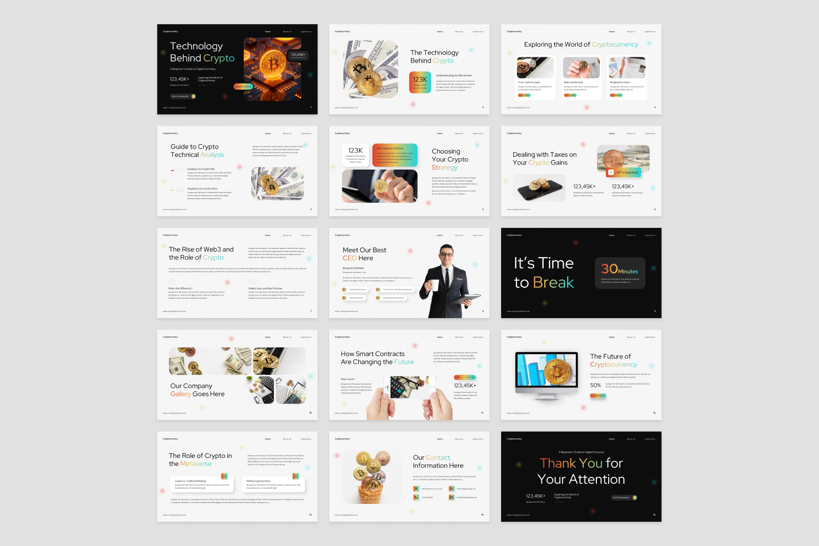 Cryptocurrency Presentation, Presentation Templates | GraphicRiver