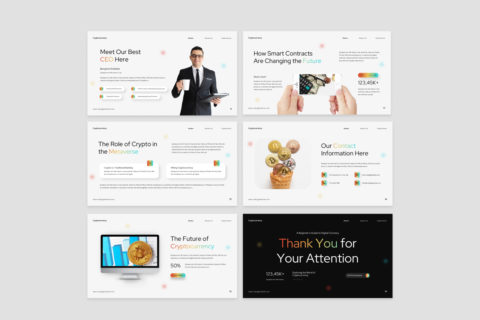 Cryptocurrency Presentation, Presentation Templates | GraphicRiver