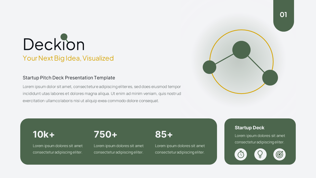Deckion – Startup Pitch Deck Presentation PowerPoint Template ...
