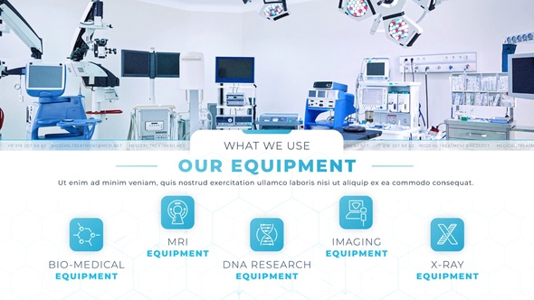 Modern Clinic Treatment Video Displays template preview