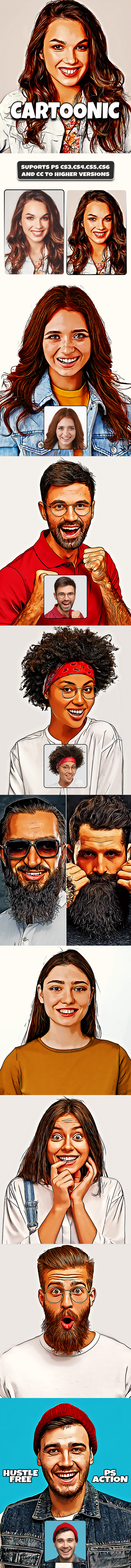 Cartoonic Photoshop Action V2