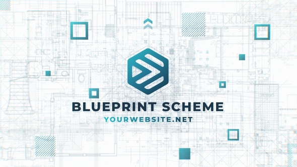Blueprint Scheme Logo Logo Stings template preview