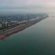 Seaside Town at Sunrise Drone 4K - VideoHive Item for Sale