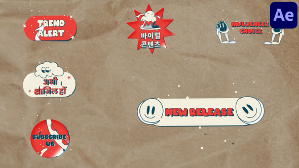 Doodle Art Titles for After Effects Titles template preview