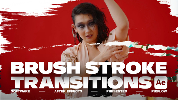 Brush Stroke Transitions V.4 For After Effects Elements template preview